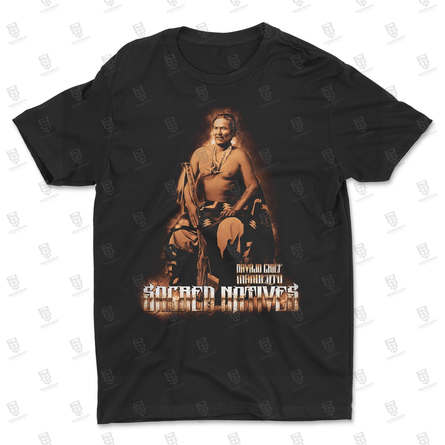 Sacred Natives- Manuelito Shirt (Sepia)