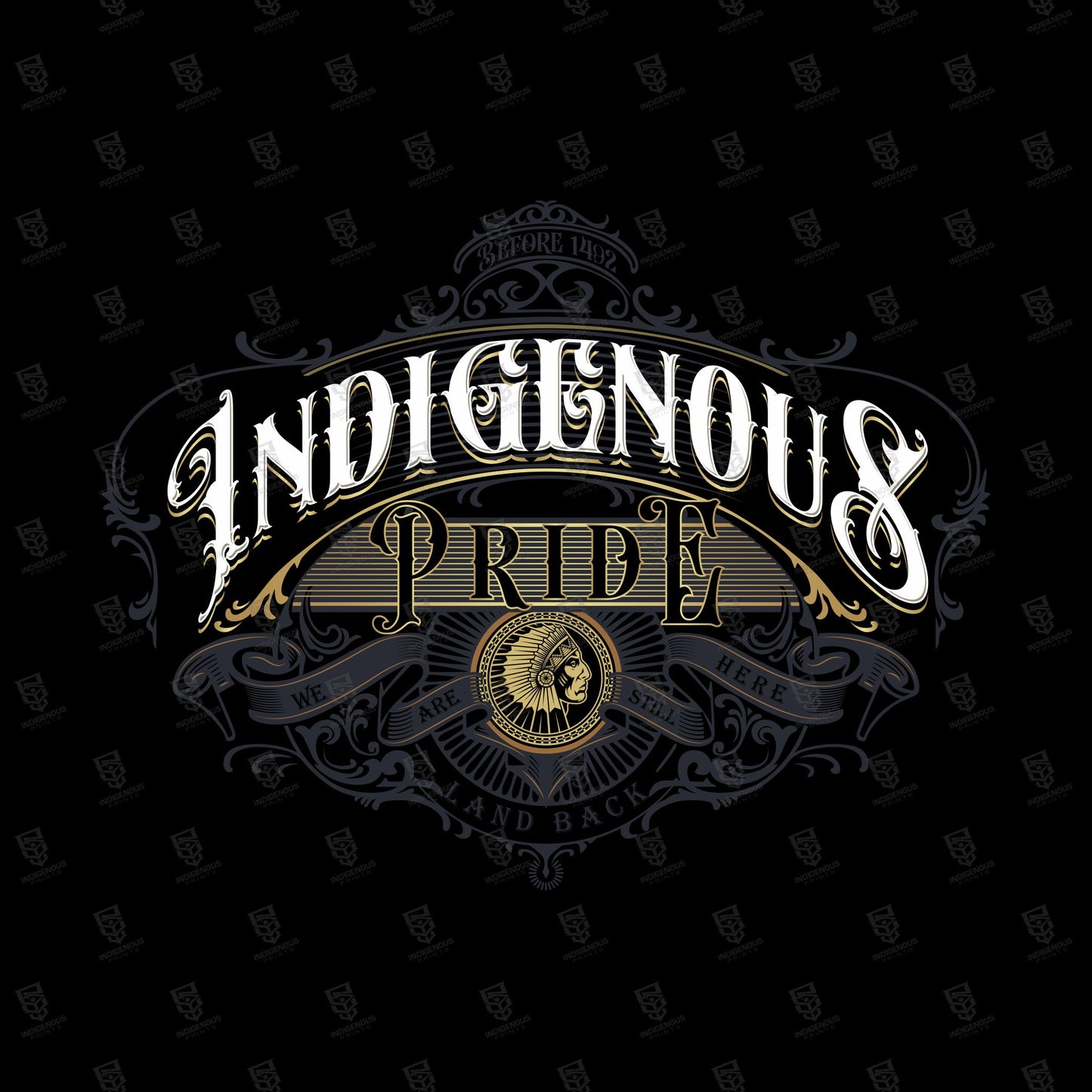 Indigenous Pride Leather Snap Back Hat