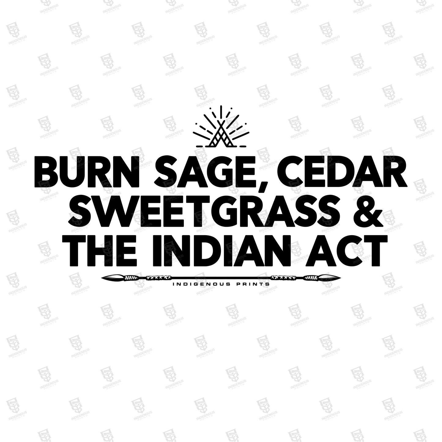 Burn Sage, Cedar, Sweetgrass & The Indian Act - 30 oz Tumbler Mug