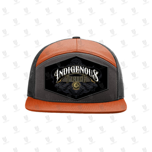 Indigenous Pride Leather Snap Back Hat